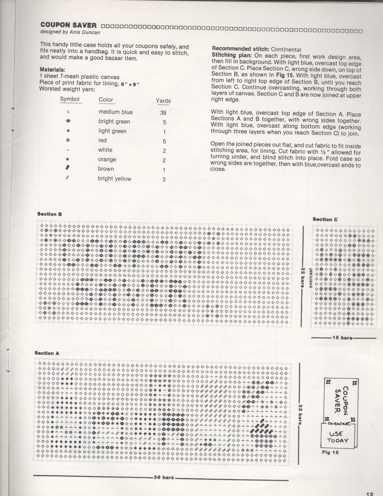 Easy Plastic Canvas Projects Vol I ASN S-13 1981 Fridge Magnet Coaster Placemat