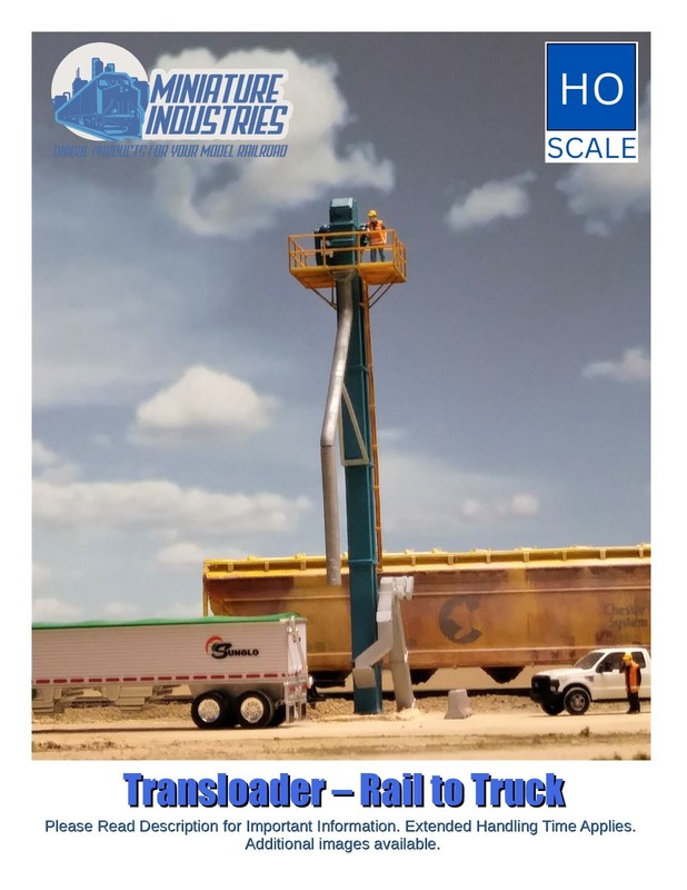 HO Scale Transloader Grain Elevator Buildings Structures