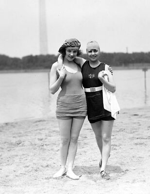 1922 Bathing Beauties, Washington, DC Old Photo 8.5" x 11" Reprint