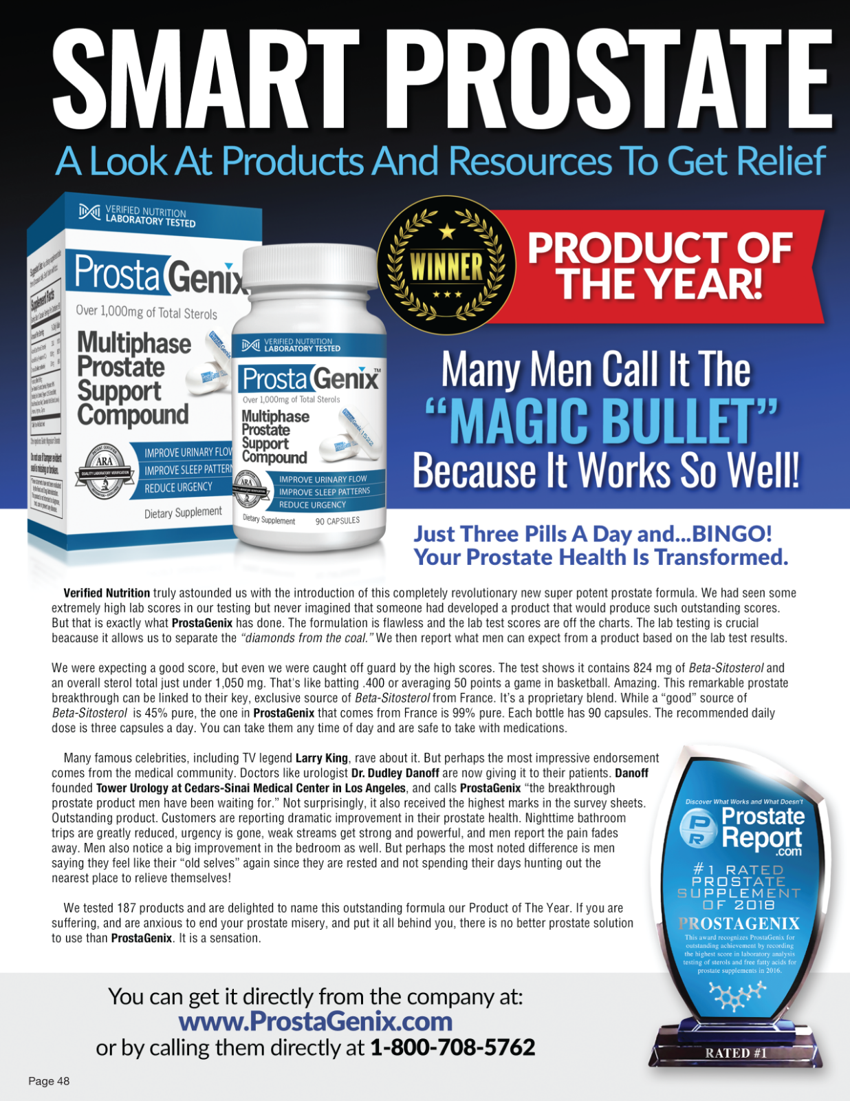 ProstaGenix - Straight From The Manufacturer - Authentic Bottle