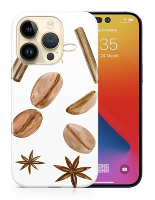 CASE COVER FOR APPLE IPHONE|WATERCOLOR COFFEE BEANS