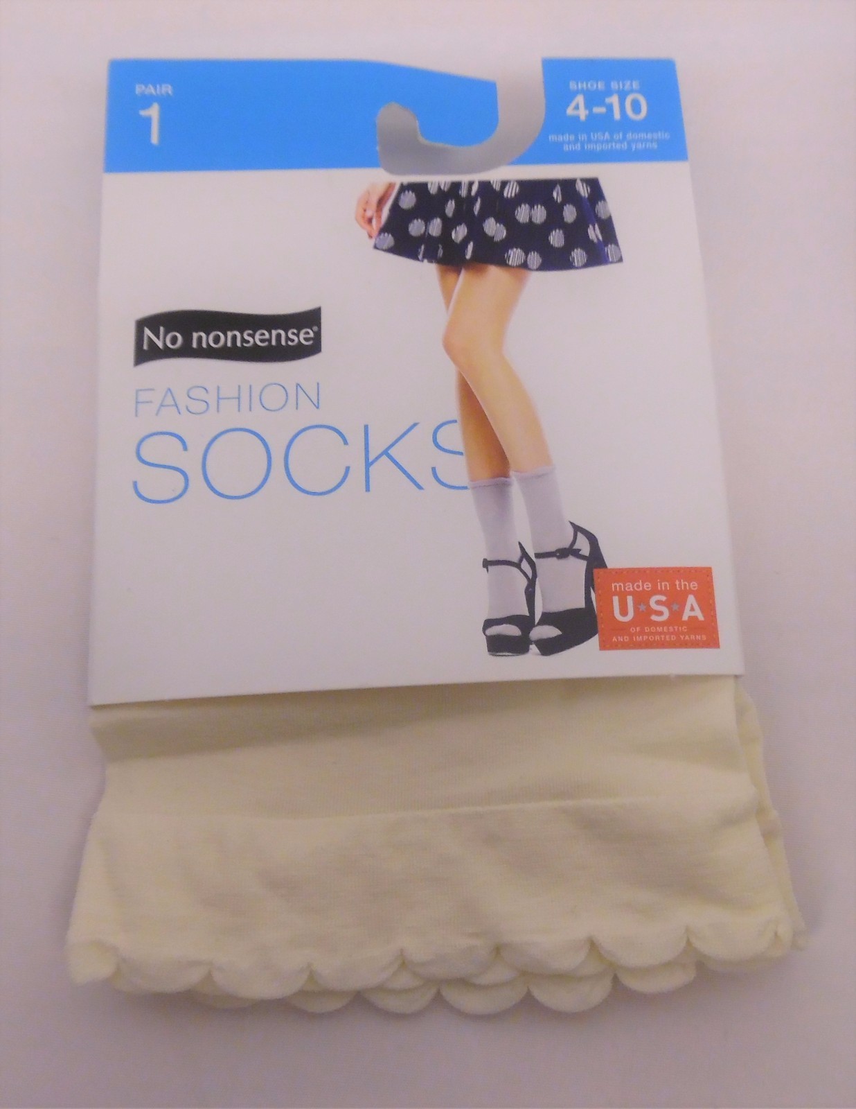 No nonsense womens fashion hosiery anklet socks lot 6 pairs size 4-10