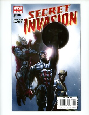 Secret Invasion #8 Comic Book 2009 NM Brian Michael Gabriele DellOtto Marvel