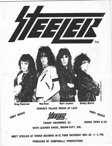 シャーベル社宣伝用ポスター1980年代当時物RATT （desaine