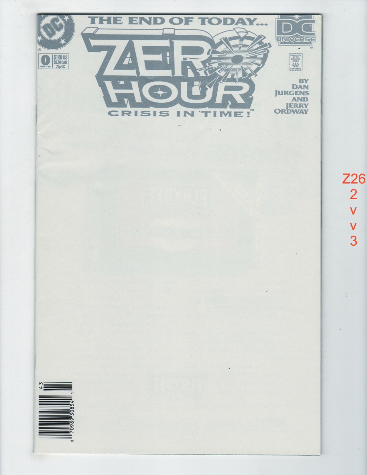 Zero Hour Crisis in Time #0 Newsstand VF/NM 1994 DC z2623 | eBay