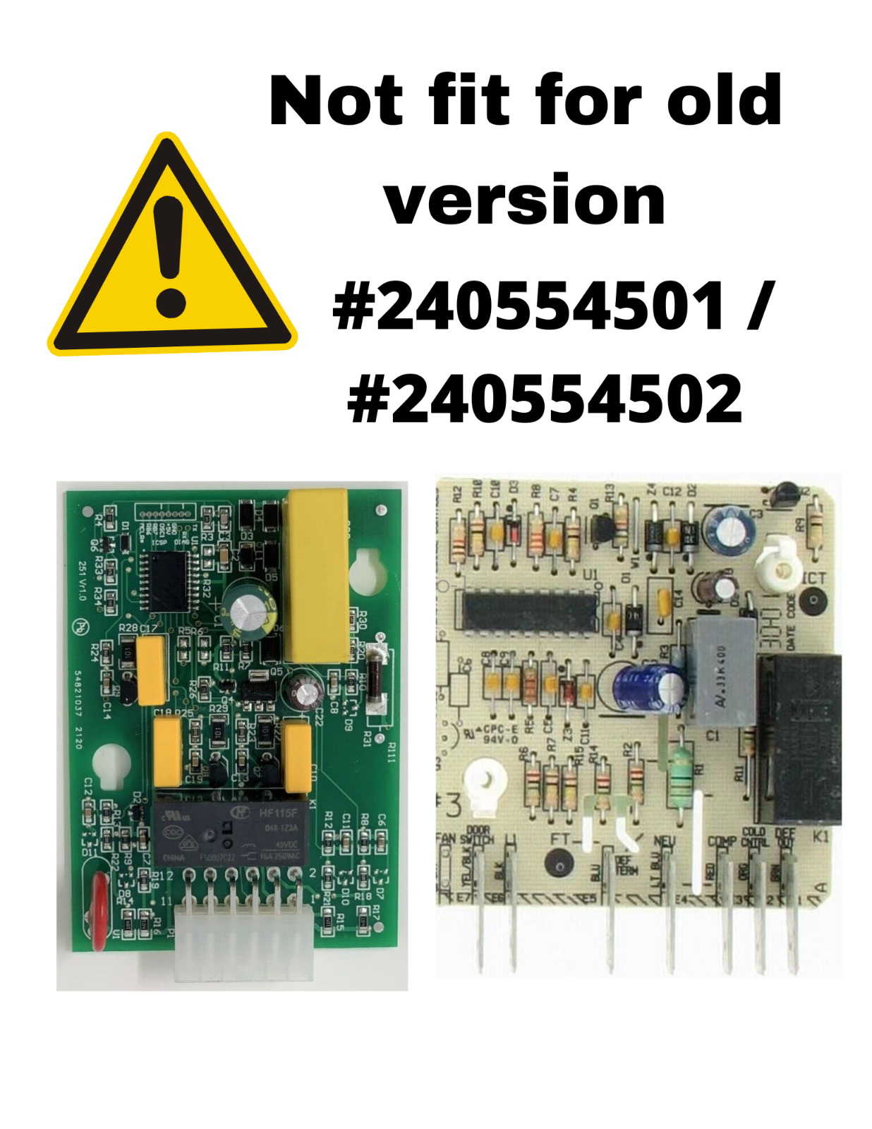 5303918476 Replacement Defrost Control Board For Frigidaire 241508001 PS2582247