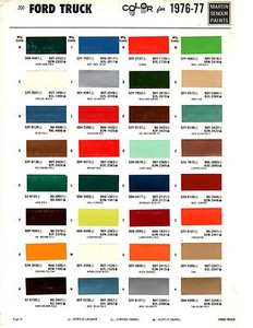 1977 Ford paint chips