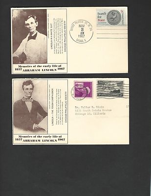 CV27 Abraham Lincoln in A White Suit, The Tough Campainer The Log Cabin 3 covers