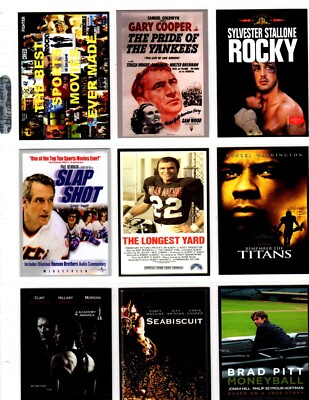 THE BEST  SPORTS MOVIE  EVER MADE   CUSTOM TRADING CARD 36 CARDS SERIES SET