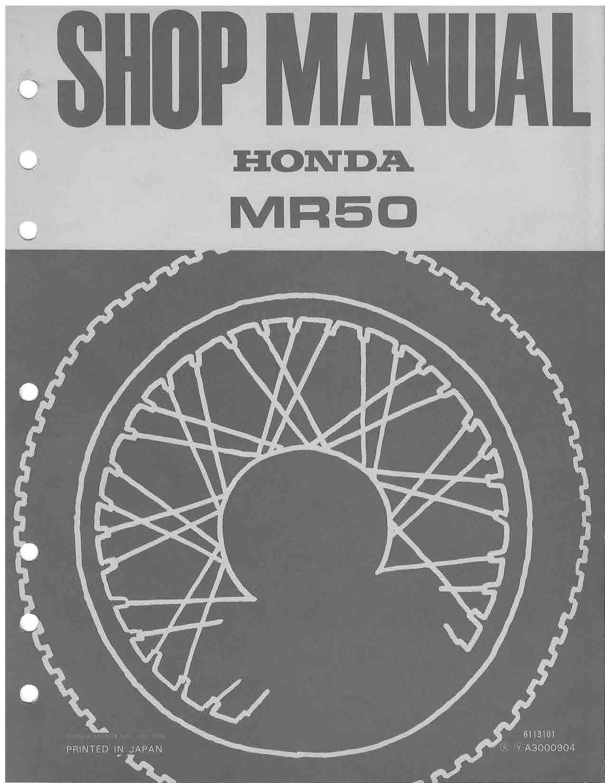 1974 1975 Honda MR50 Elsinore 50 Shop Service Repair Manual