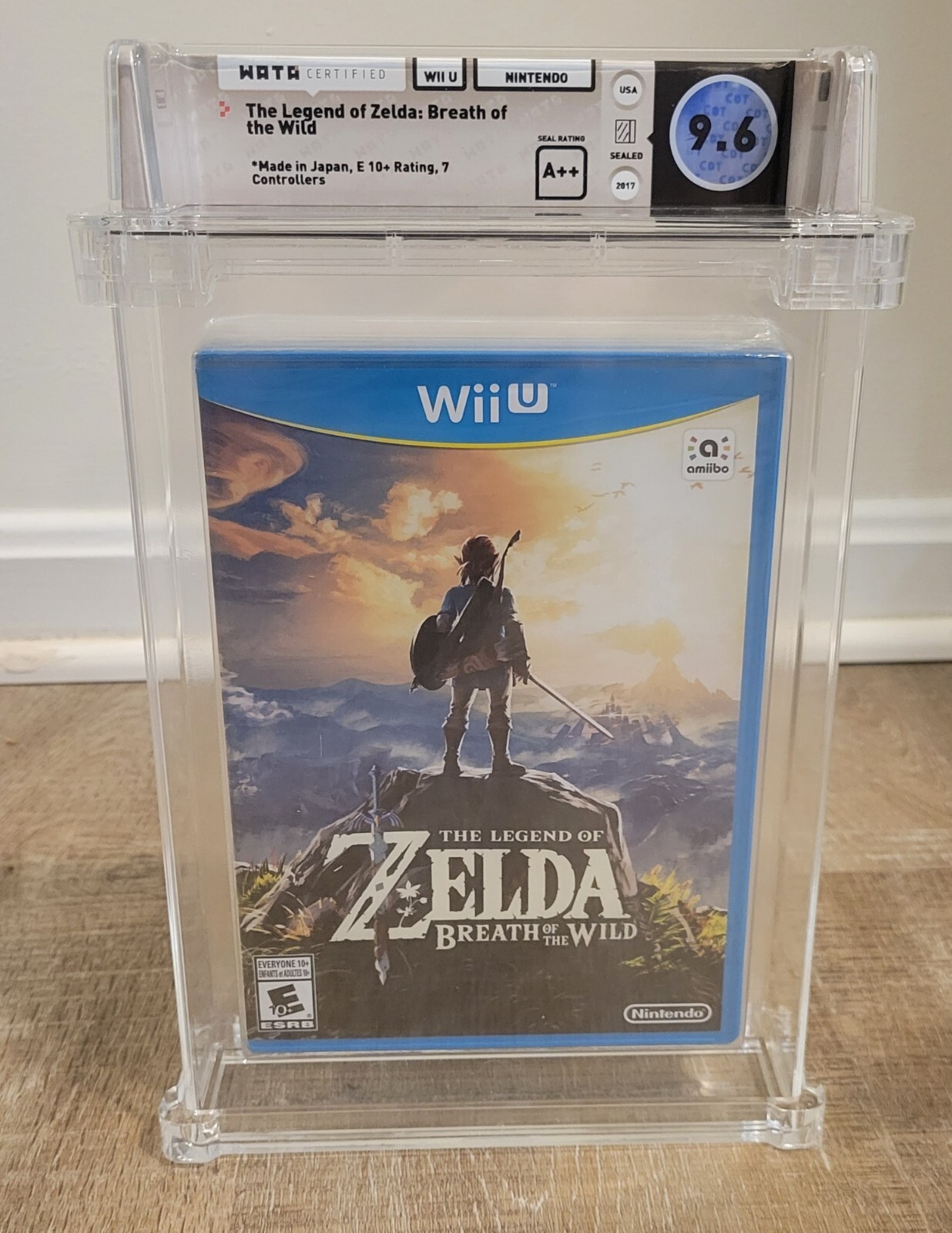 THE LEGEND OF ZELDA BREATHE OF THE WILD 1ST PRINT MISPRINT WII U WATA 9