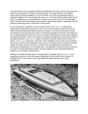 Model Racing Boat Full Size Printed Plan & Article Cachalot for Radio Control