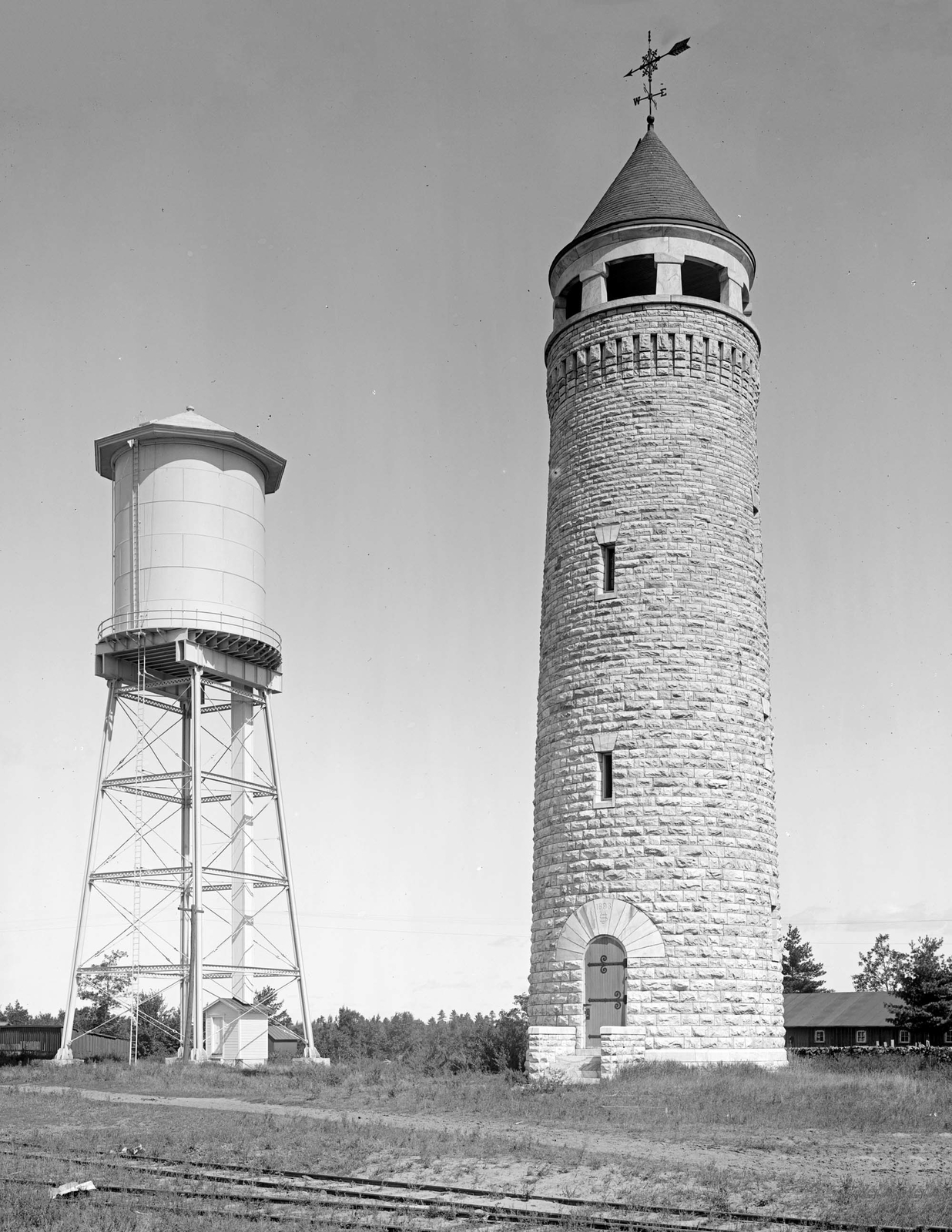 1907 Water Tower, Fort Ethan Allen, Burlington, VT Old Photo 8.5" x 11" Reprint