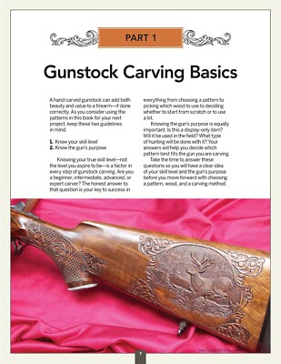 135 Gunstock Carving Patterns & Ramelson/Ullman 2 Line 16LPI Checkering Tool USA