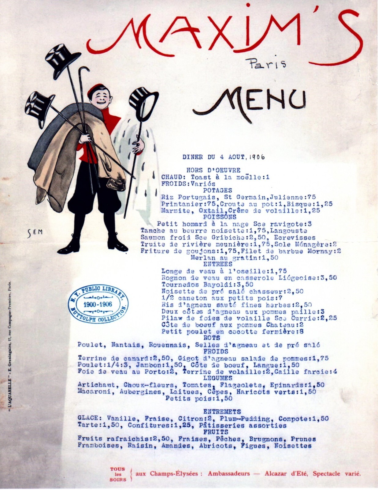 Maxim’s de Paris メニュー Vintage Maxim De Paris Framed Menu RARE - Etsy
