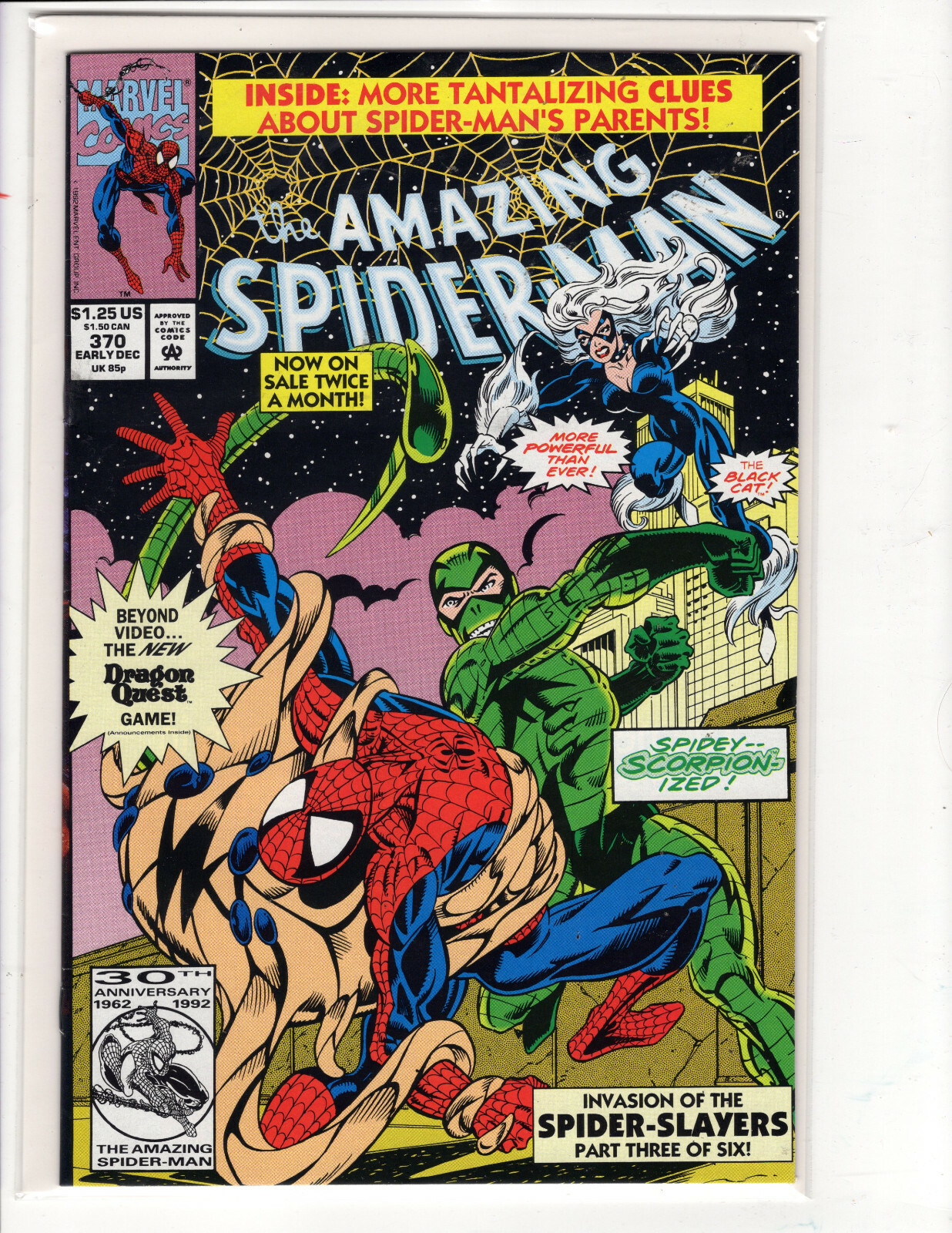 AMAZING SPIDER-MAN #370,371,372,373,376,377(LOT) MARVEL