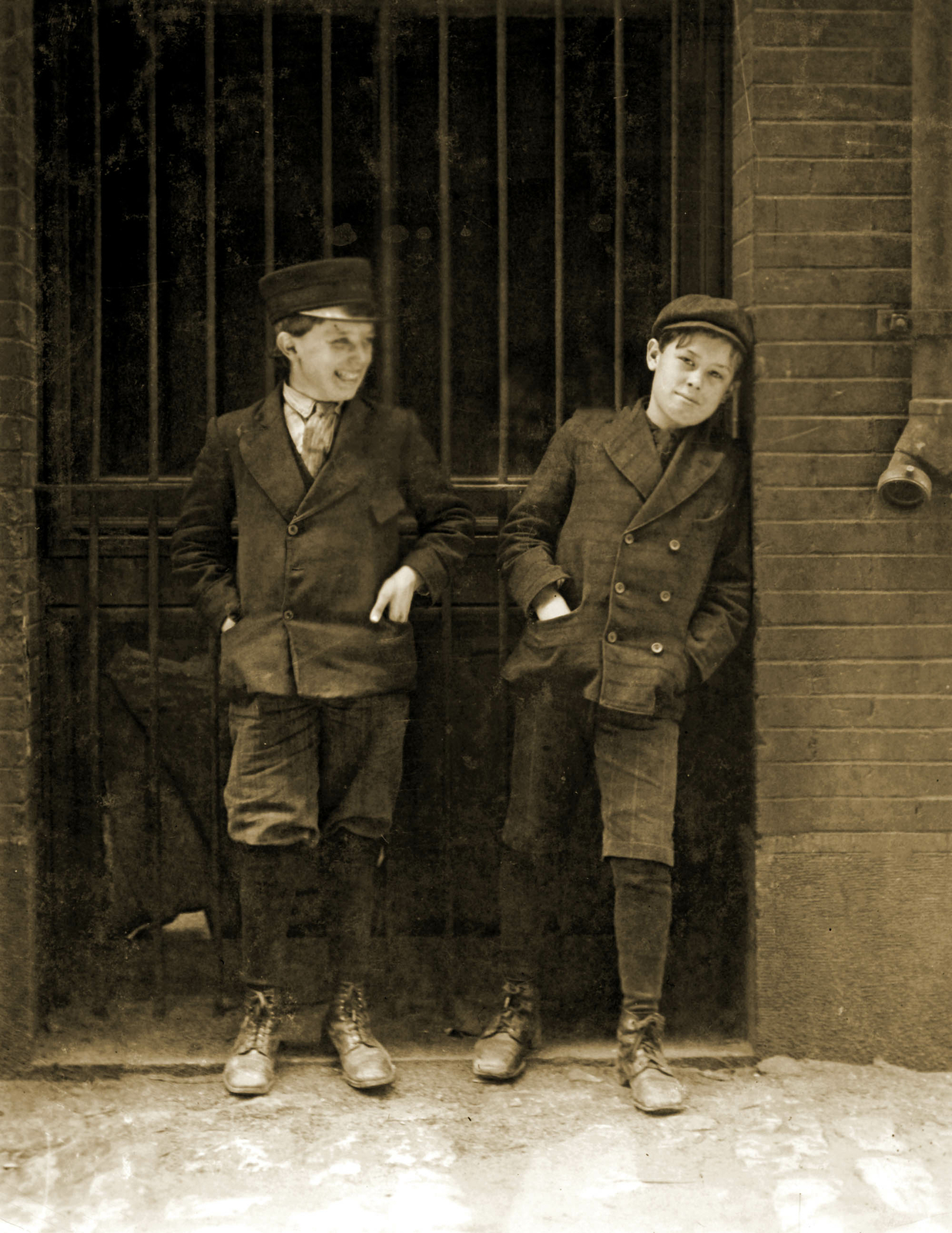 1910 Young Boys Who Work at Inland Type Foundry, MO Old Photo 8.5" x 11" Reprint