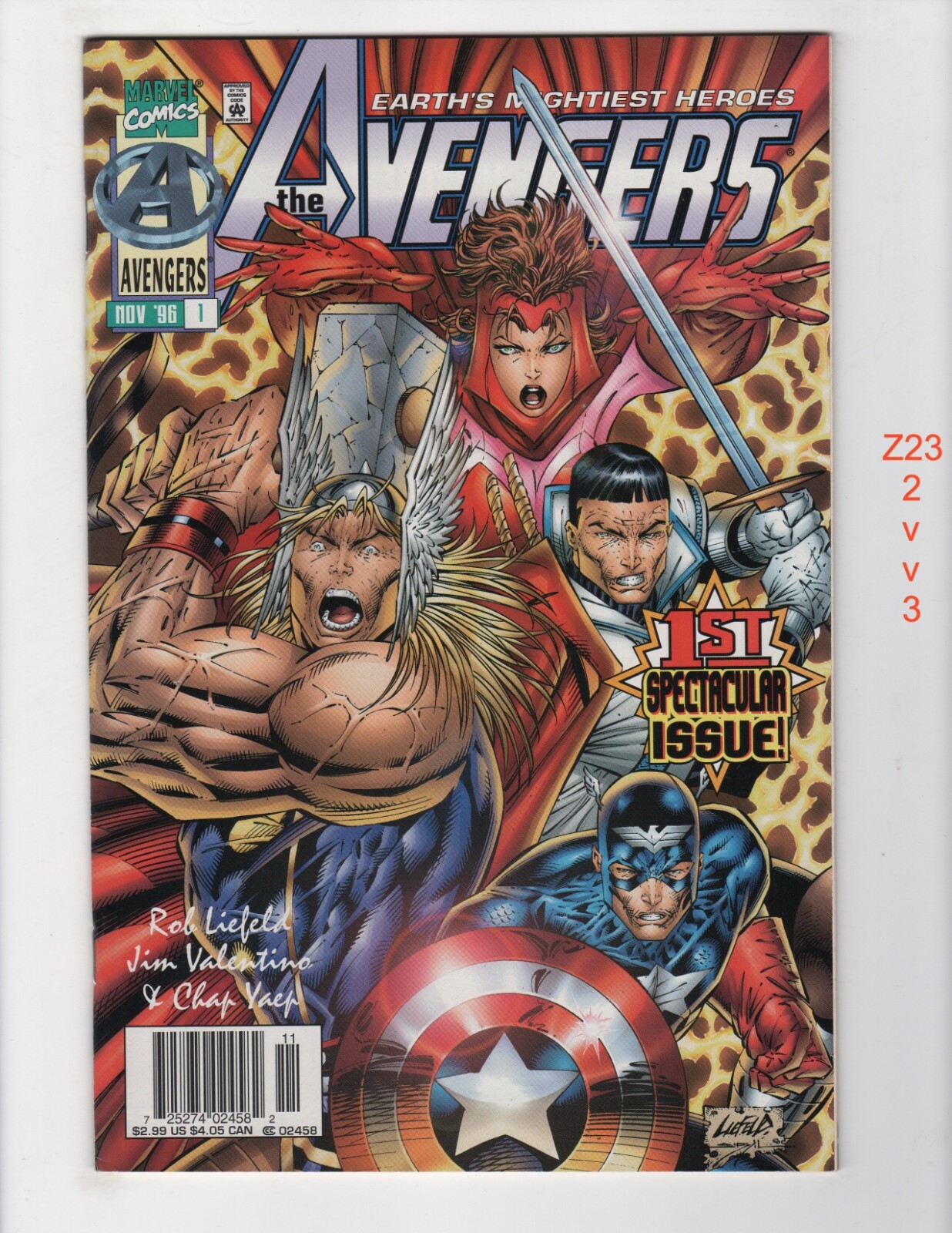 アベンジャーズ Avengers #1 レア表紙 アベンジャーズ Avengers #1 レア表紙 Avengers Vol 1 199