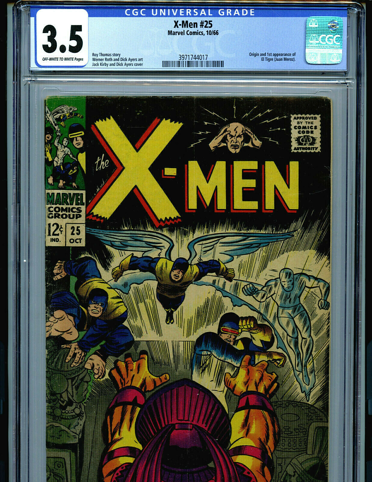 新品未開封MARVELCOMICSカーネイジ　X-メン　キャプテンアメリカ X-Men #25 CGC 3.5 Marvel 1966 Comic 1st full El Tigra