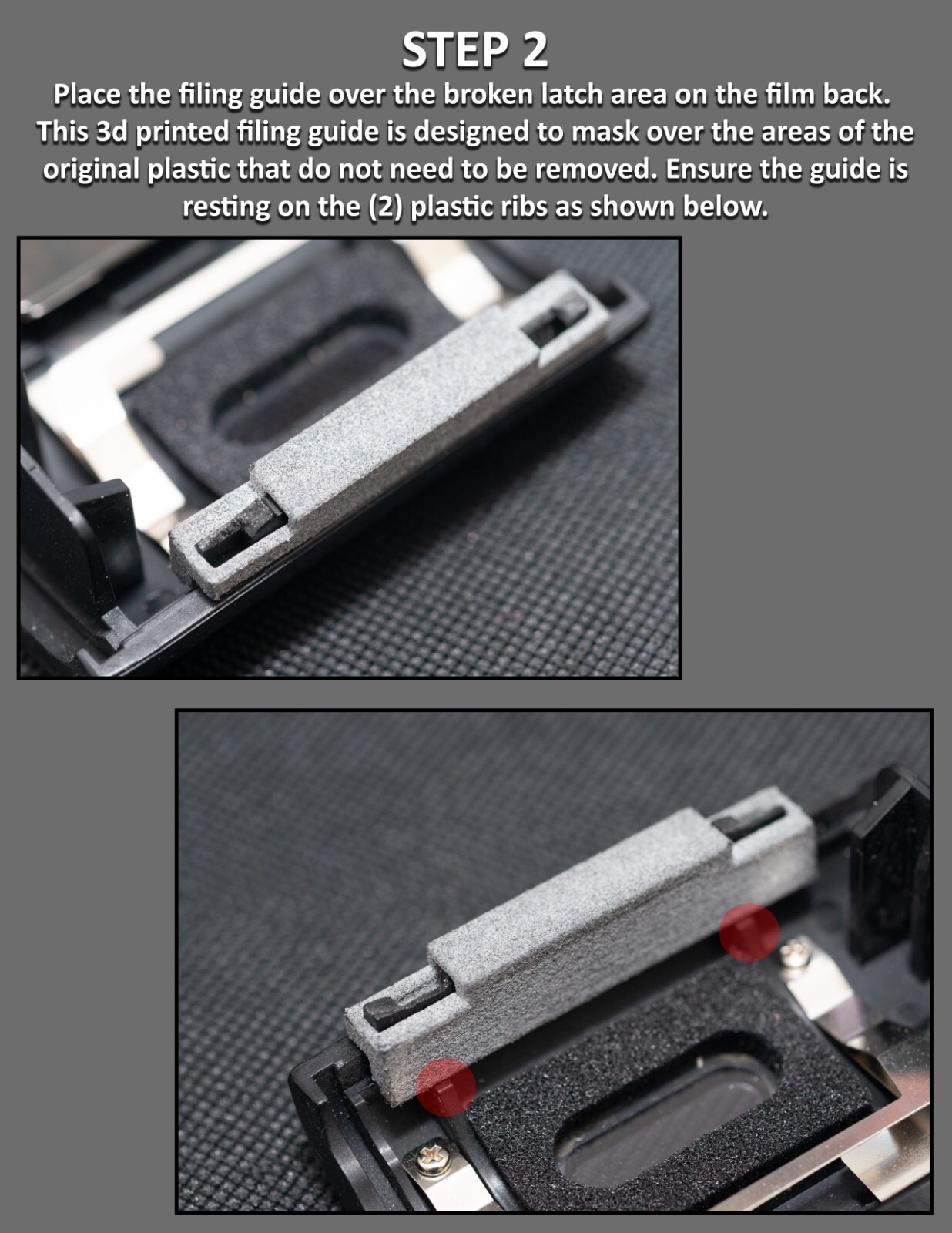 Nikon F100 Back Film Door Broken Latch Metal Repair Kit