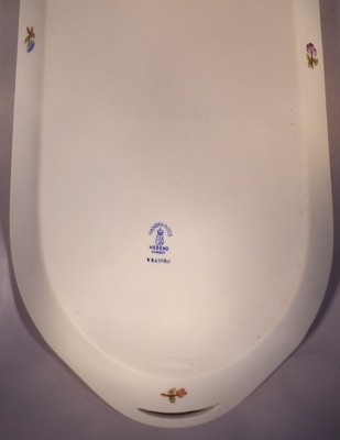 Herend Queen Victoria Sandwich Tray (Green Border)