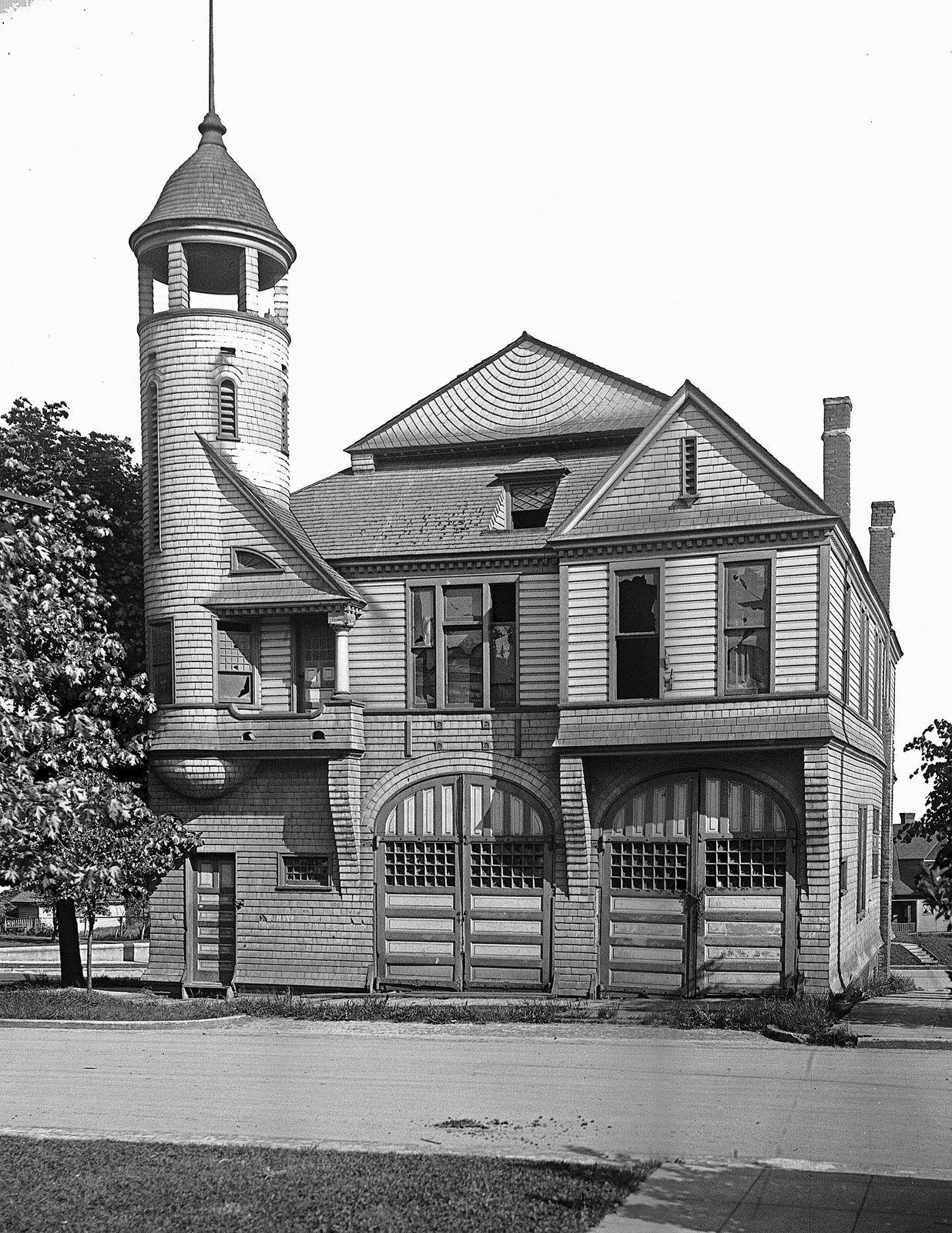 1910 Fire Engine House #2, Seattle, WA Vintage Old Photo 8.5" x 11" Reprint