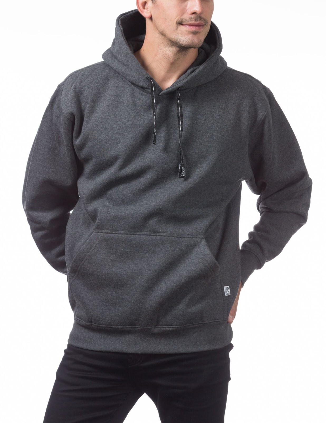 Pro Club Men's Heavyweight Plain Pullover Hoodie Hooded Sweatshirts Sweater