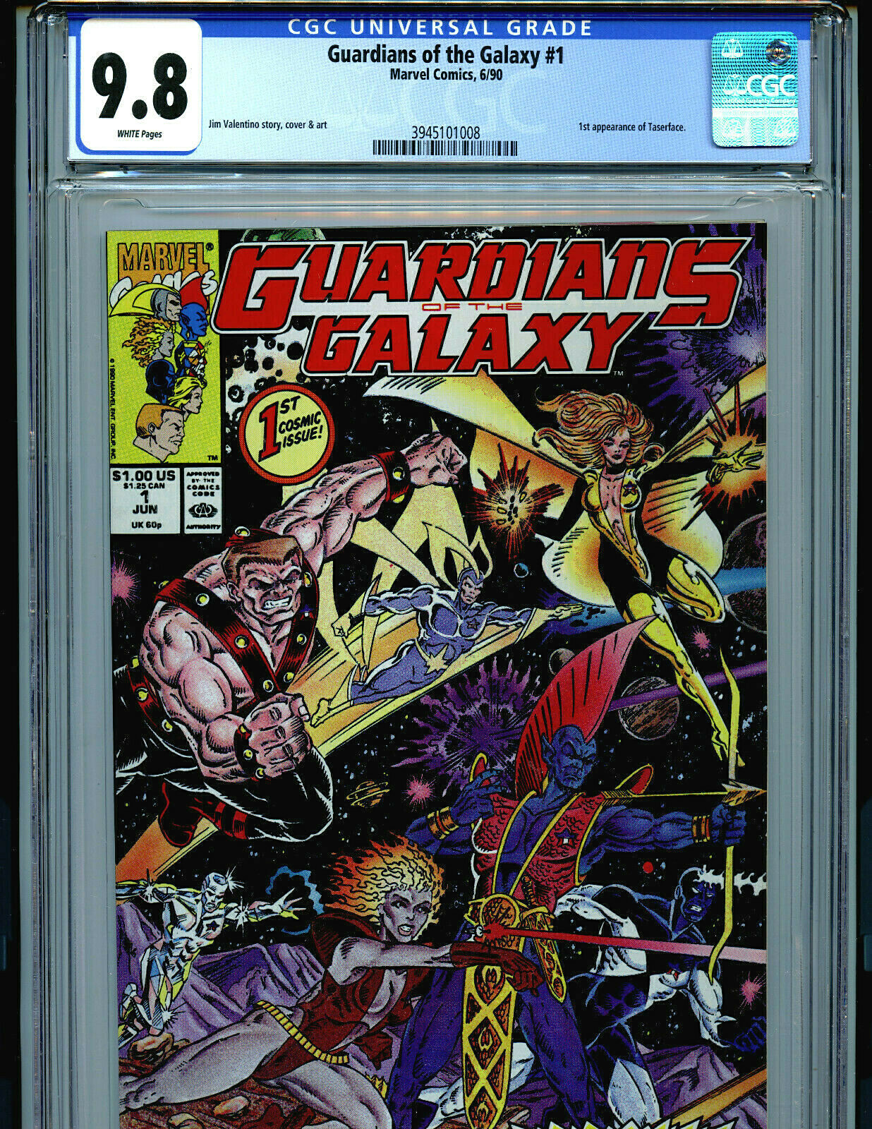 Guardians of the Galaxy #1 CGC 9.8 NM/MT 1990 Marvel
