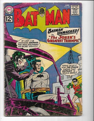 Batman 148 1962 G/VG 3.0 Joker Cover Robin Commissioner Gordon