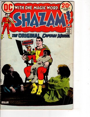 Shazam! #6 Comic Book Partial Photo Cover C. C. Beck Cover Art! DC Comics 1973