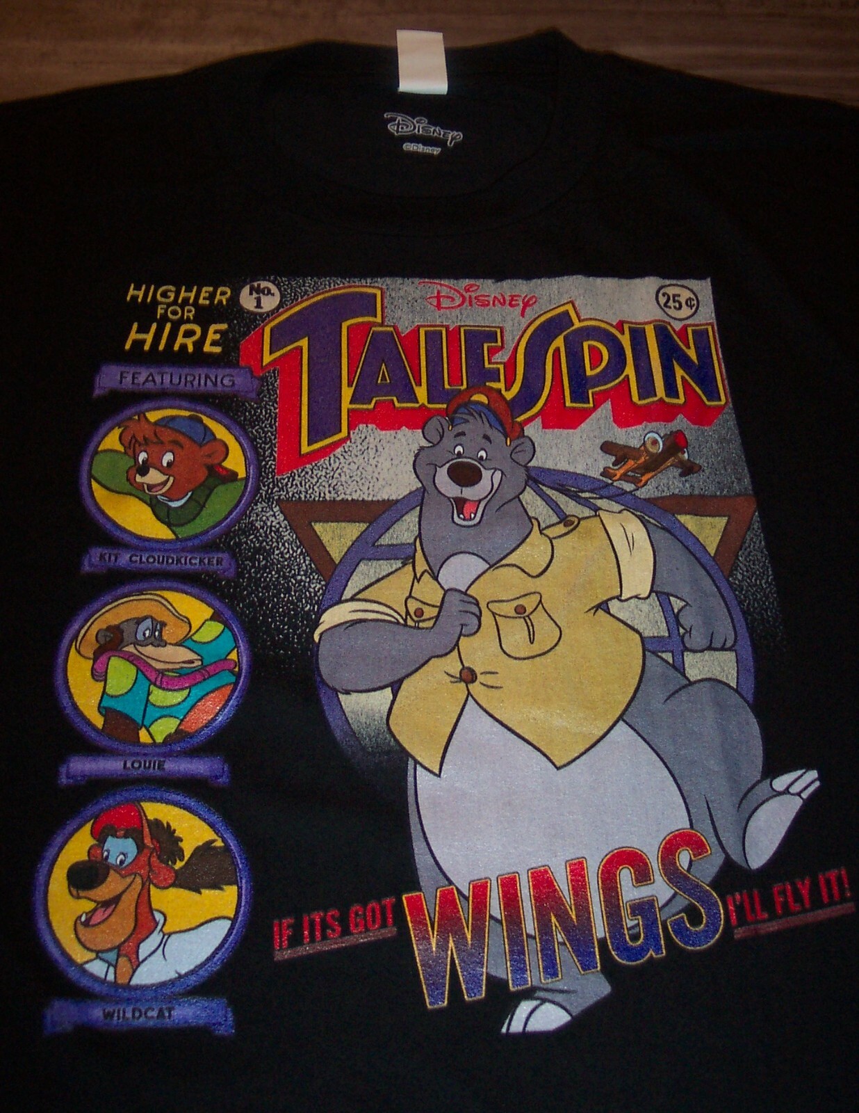 Vintage Style 90's Walt Disney TALESPIN T-Shirt BIG & TALL