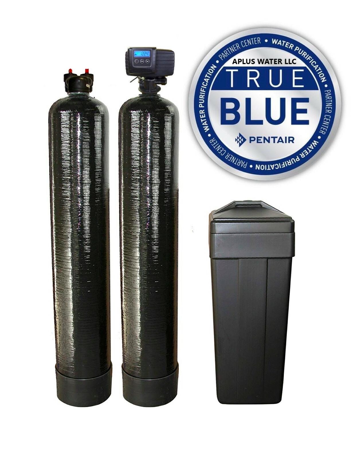 Pentair Fleck 5600sxt 64,000 Water Softener & Upflow Carbon Filter
