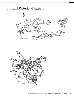 135 Gunstock Carving Patterns & Ramelson/Ullman 2 Line 16LPI Checkering Tool USA