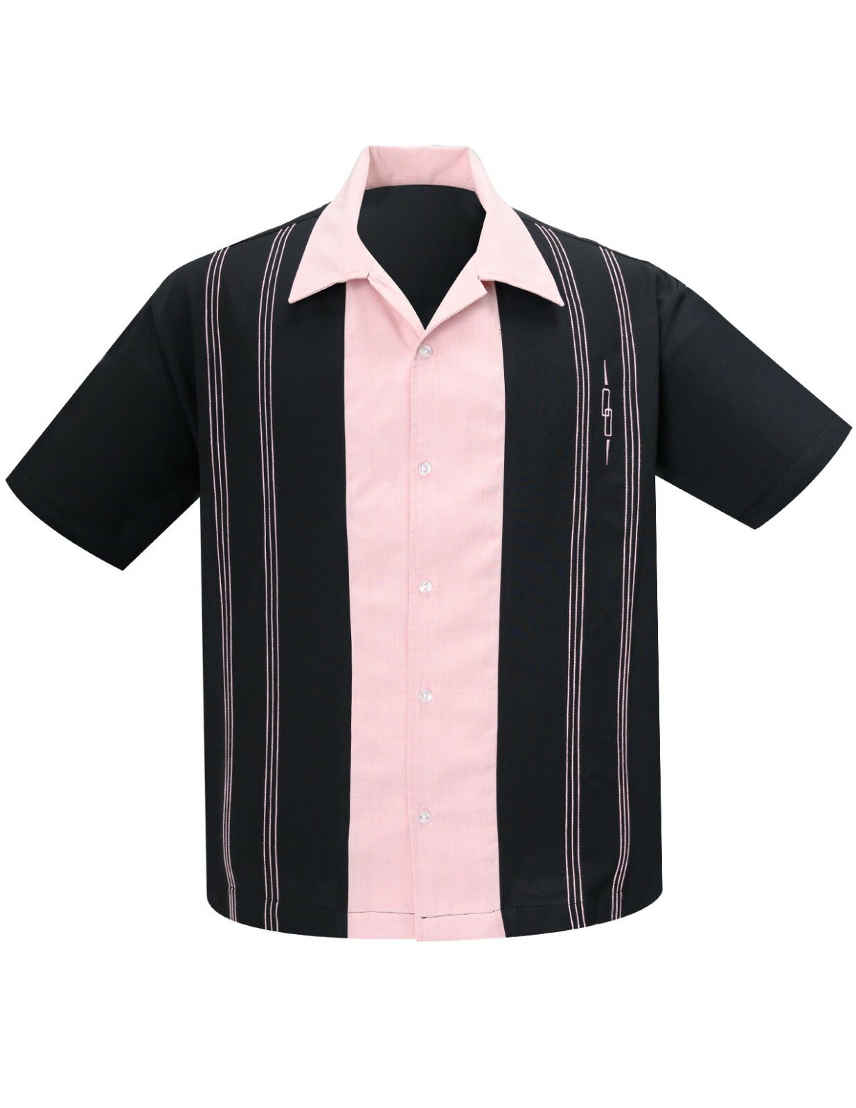 Steady Clothing The Harper Rockabilly Pink Bowling Button