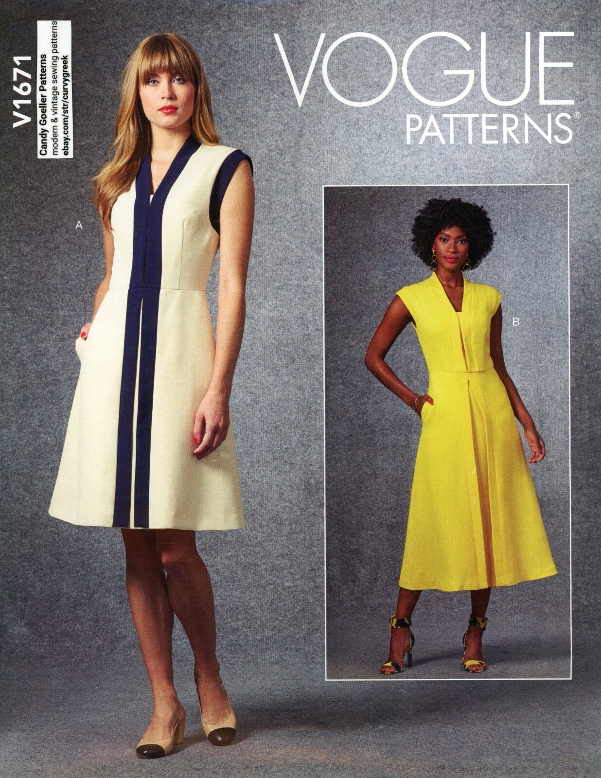 ワンピース widing pattern dress Butterick Sewing Pattern B6351 Misses' Open-Back, Tulip