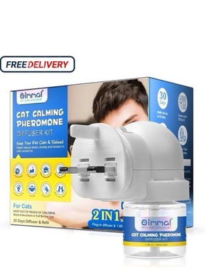 60 Day Cat Calming Plug In Pheromone Diffuser Starter Kit,( 2 x 48ml )
