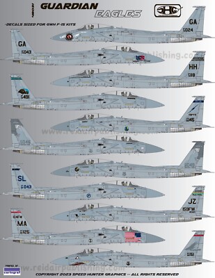 1/48 Speed Hunter Decals #48032 F-15A/C  Guardian Eagles 