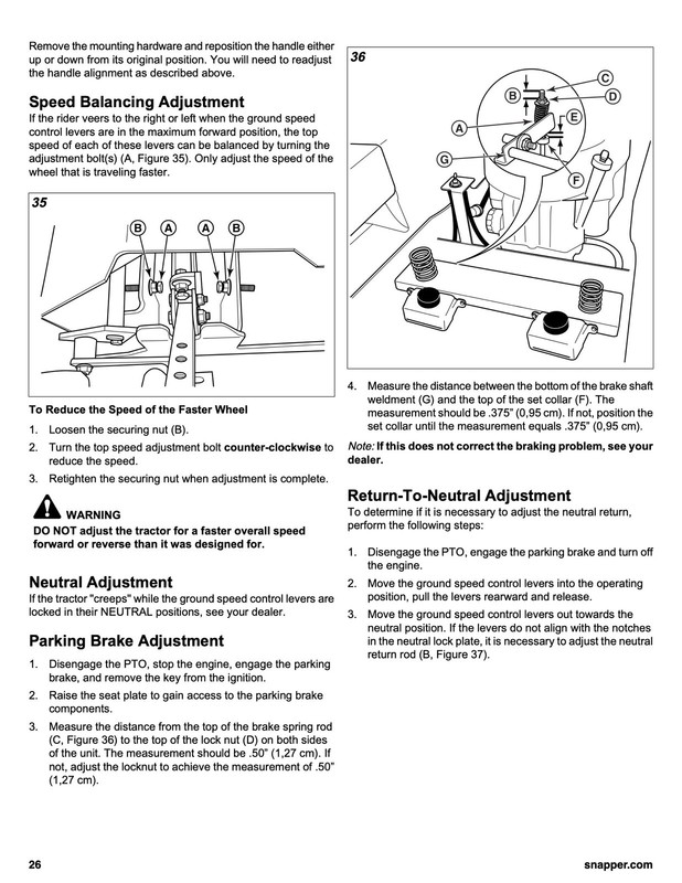 Owner's Manual & Instructions for Snapper 400Z Series Zero-Turn