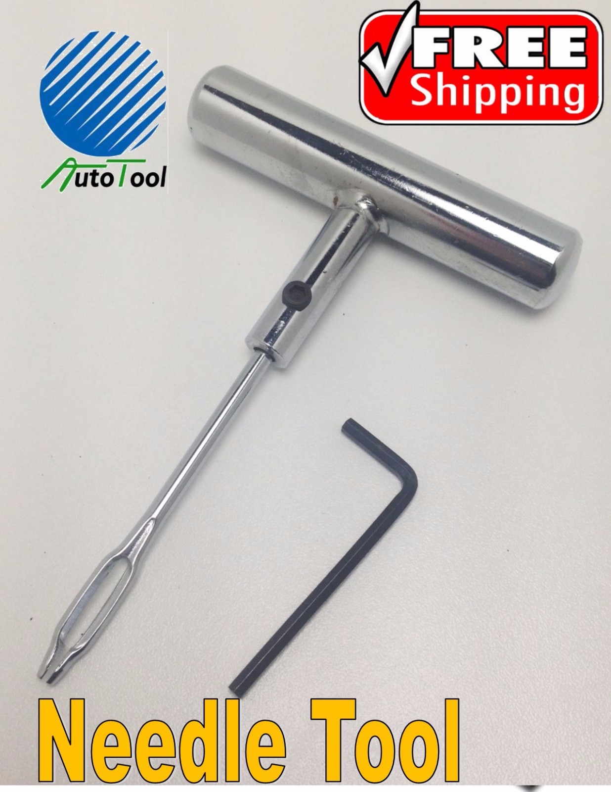 Professional Tire Plug Probe Tool Needle Repair Kit Heavy Duty Alum
