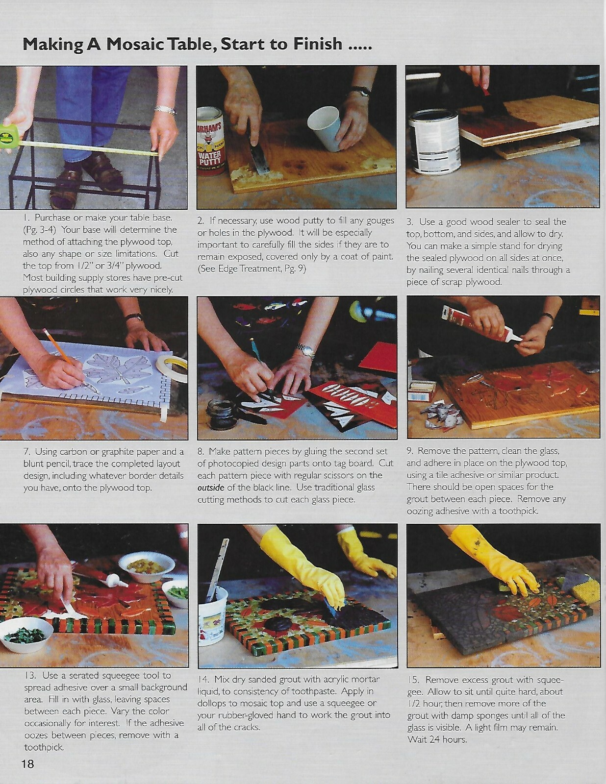 Mosaic Table Art by Carolyn Kyle