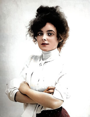 1902 Actress Marie Doro Old Photo 8.5" x 11" Reprint Colorized