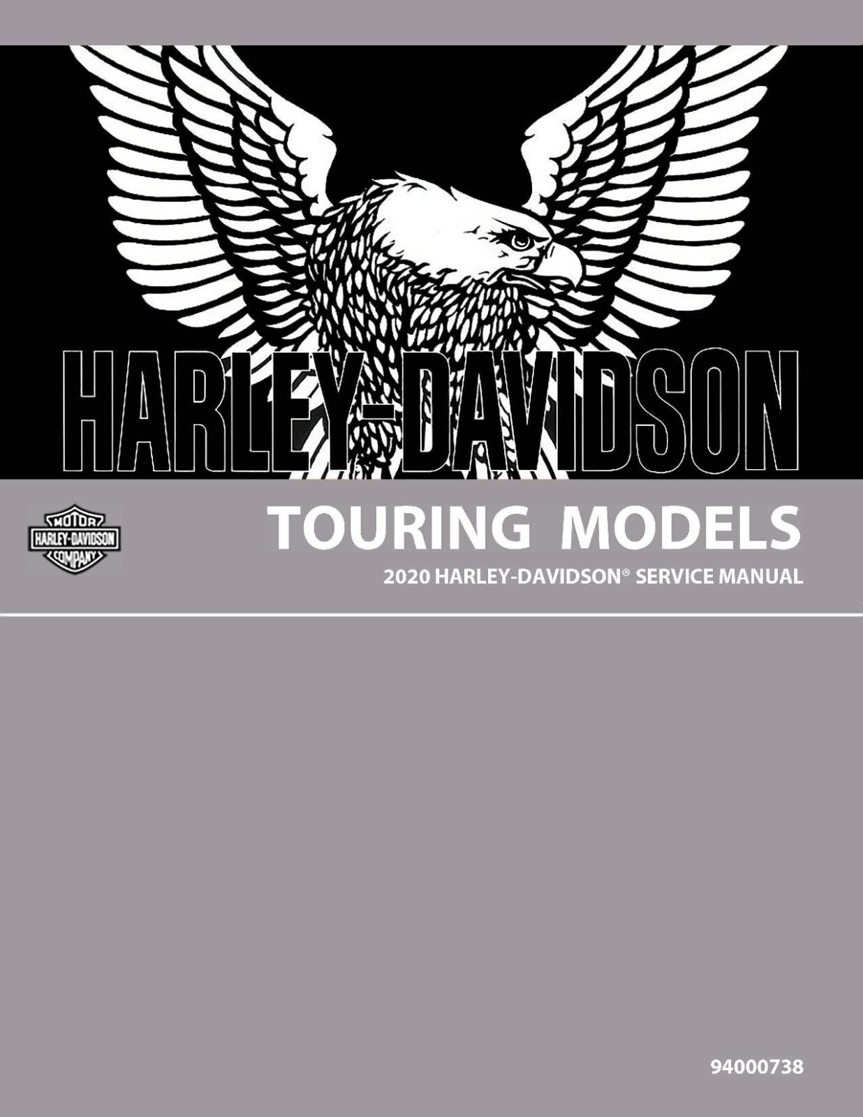 Printed Service Repair Work Shop Manual 2020 Harley Davidson