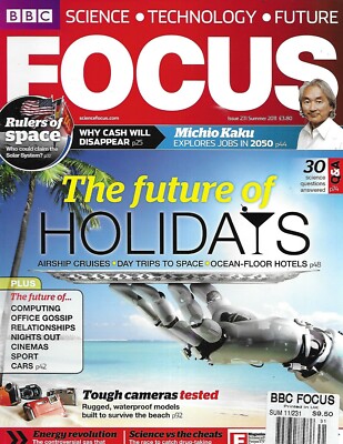 BBC Focus Magazine Future of Holidays Rulers of Space 2050 Jobs Energy 2011 .