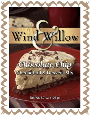WIND AND WILLOW 1 Chocolate Chip Cheeseball or Dessert Mix~16 Servings~No MSG~ 