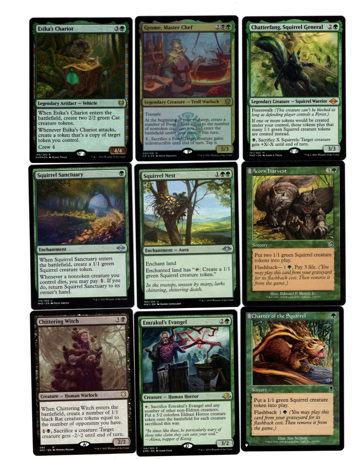 マジックザギャザリング　リスデッキ　squirrel マジックザギャザリング リスデッキ squirrel マジックザギャザリング