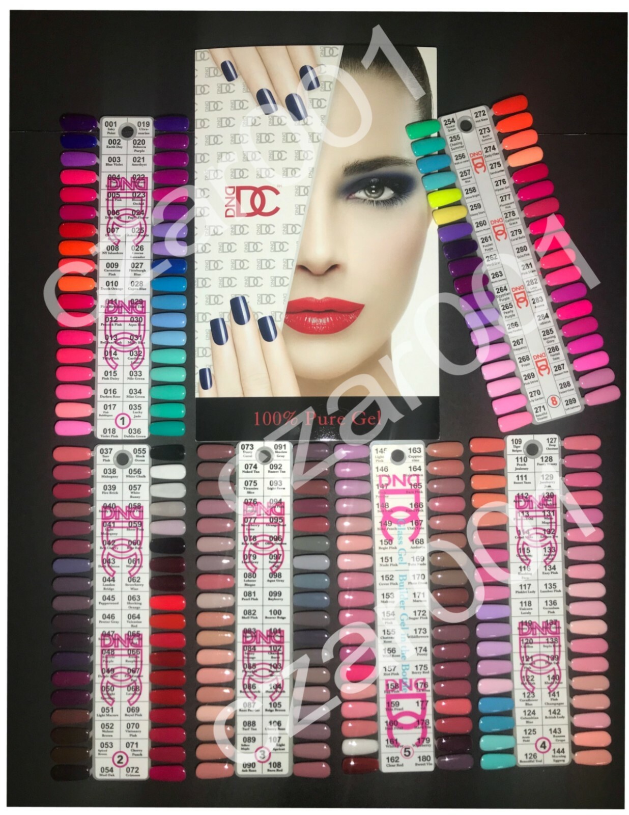 DND DC Soak Off 100% Gel Polish full size LED/UV 216 COLORS! -YOUR CHOICE!