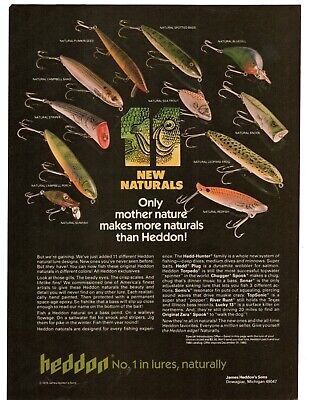 NEW NATURALS heddon No.1 in lures, naturally