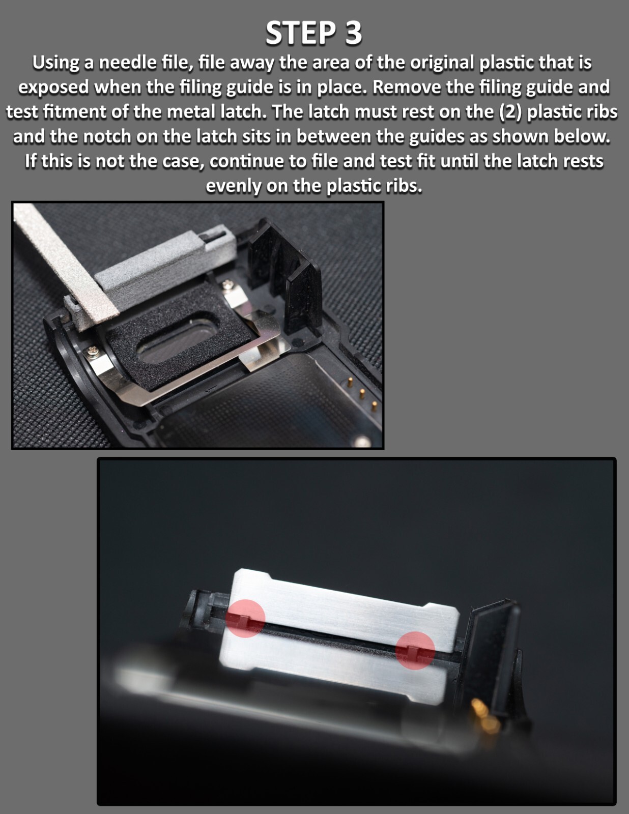 Nikon F100 Back Film Door Broken Latch Metal Repair Kit