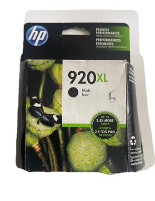 HP 920XL Black Ink Cartridge, CD975A Expired 2018 Genuine!