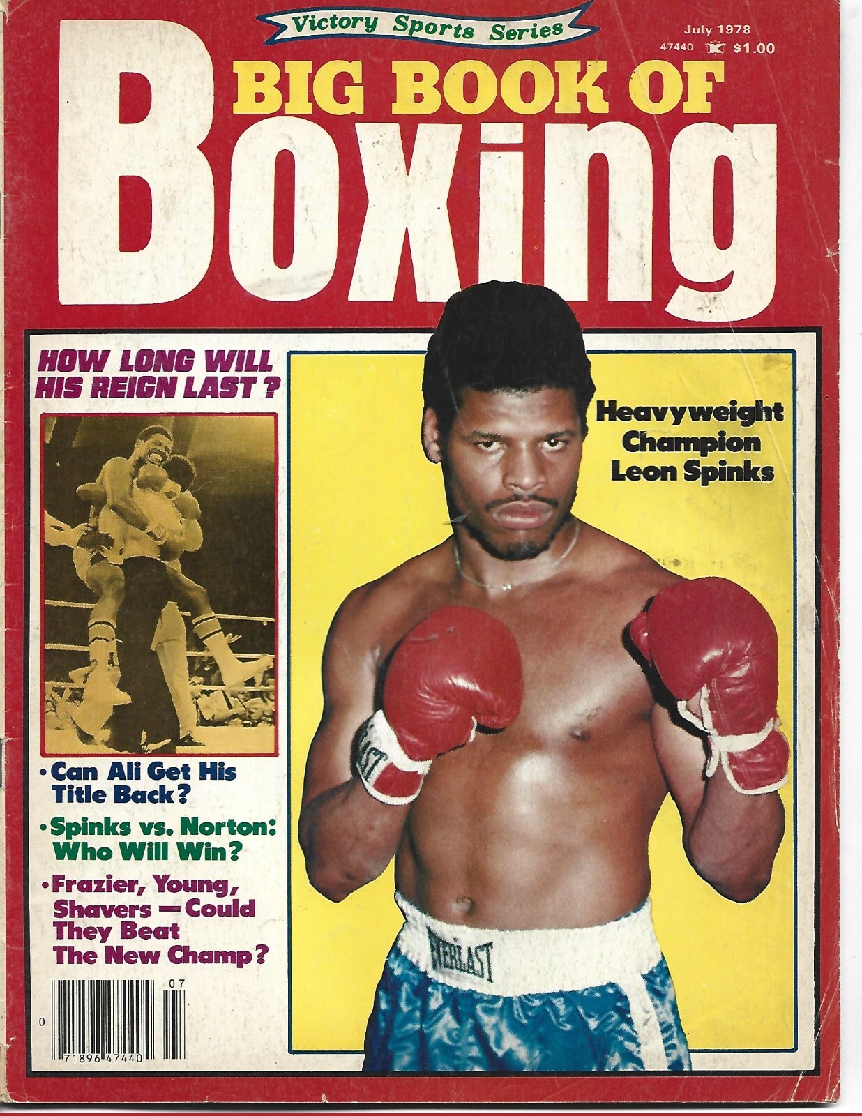 JULY 1978 BIG BOOK OF BOXING MAGAZINE LEON SPINKS MUHAMMAD